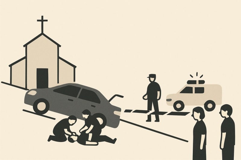 경사로서 기어 ‘P단’ 안 넣어…운전자, 본인 차량에 깔려 사망