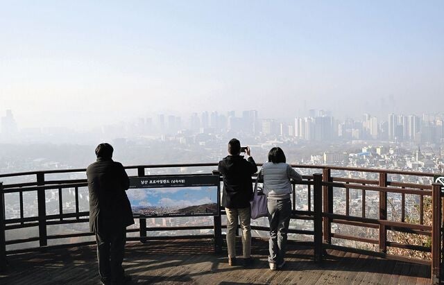 [포토] 미세먼지로 뿌연 서울