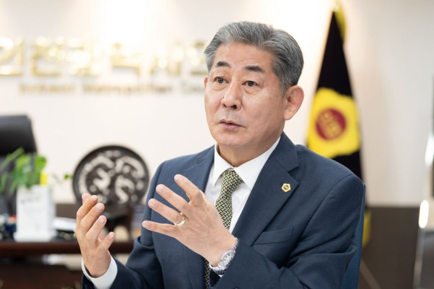 정해권 인천시의회 의장.인천시의회 제공