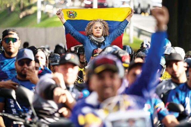 [포토] 마두로 지지자들의 행진