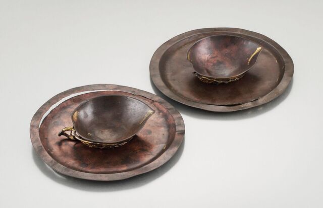 명나라 장수로부터 선물 받은 꽃 모양 술잔.국립중앙박물관 제공