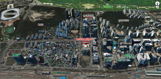 서울시 마포구 상암동 1612번지 일대 DMC 홍보관 용지 위치도.서울시 제공