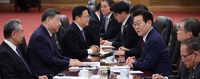 李 “한반도 평화 대안 함께 모색”… 習 “평화 수호 막중한 책임”