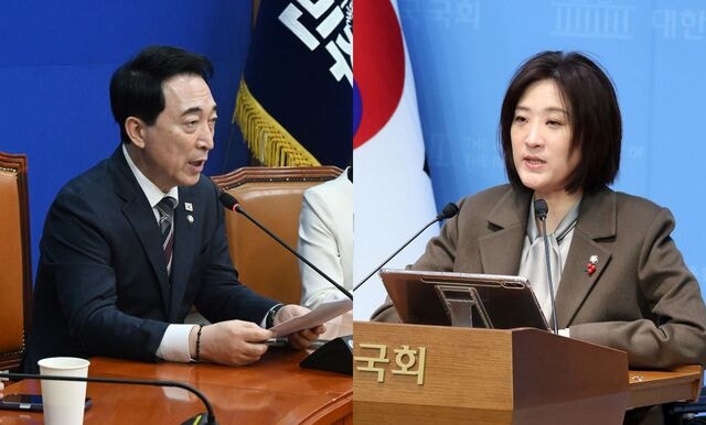 [포토] 민주 “김병기 나가라”…  국힘 “공천 뒷돈 특검”