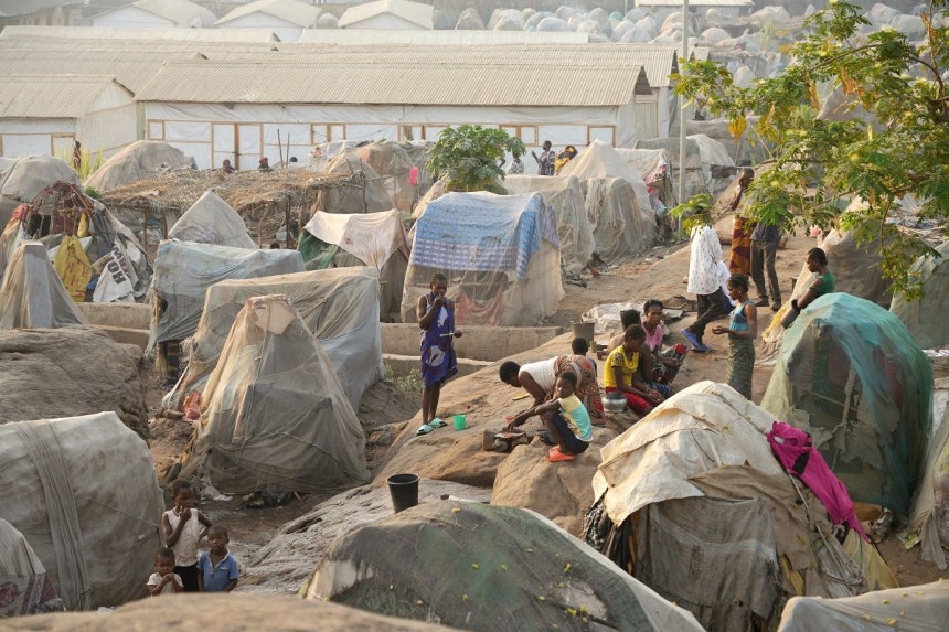 나이지리아 북부에 위치한 기독교인 난민 캠프.한국오픈도어선교회 제공