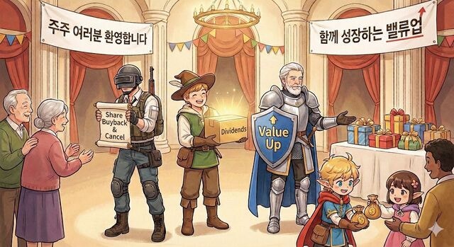 밸류업 발맞추는 게임사들… 주주가치 제고 나서