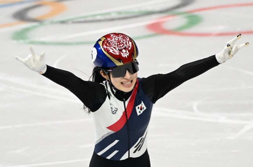 한국, 쇼트트랙 남자계주 은메달 획득