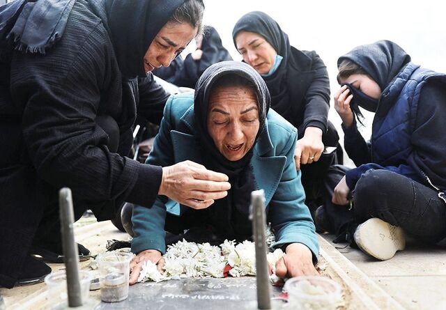 [포토] 이란 여성들의 통곡
