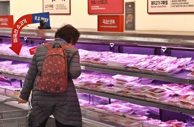 [포토] 삼겹살도 부담… 다릿살 인기