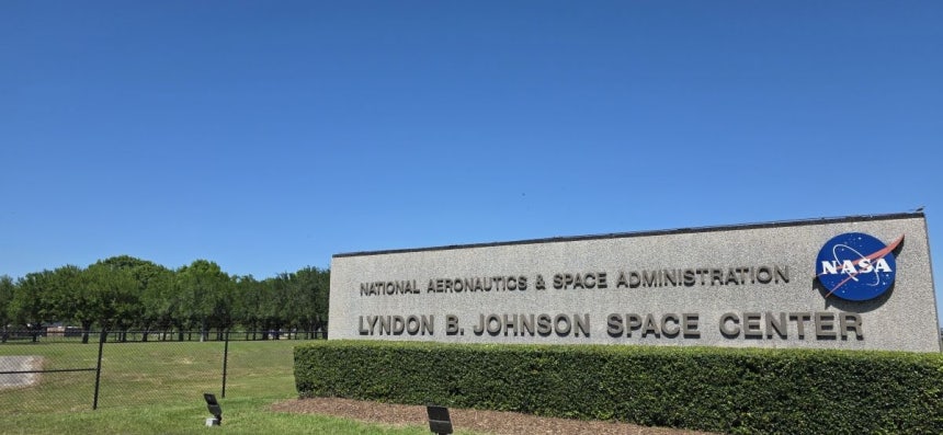 미국 텍사스주 휴스턴에 있는 미국 항공우주국 존슨 우주센터 모습