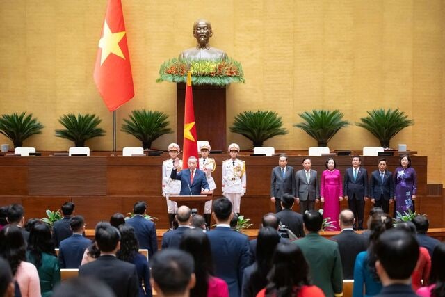 [포토] 서열 1·2위 독식 또 럼 베트남 서기장