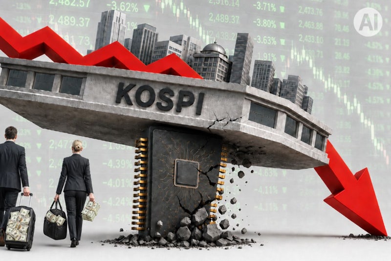 [속보] <b>코스피 급락</b>에 매도 <b>사이드카</b> 발동