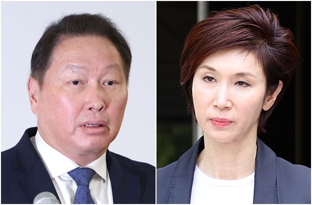 [속보] <b>최태원</b>·<b>노소영</b> 2년 만에 <b>법정 대면</b>… 재산분할 조정기일 출석