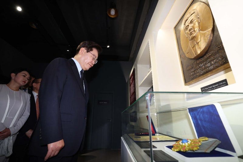 李 “韓 개척 정신·몽골 유목 정신 닮아… ‘몽탄 신도시’라 불려”