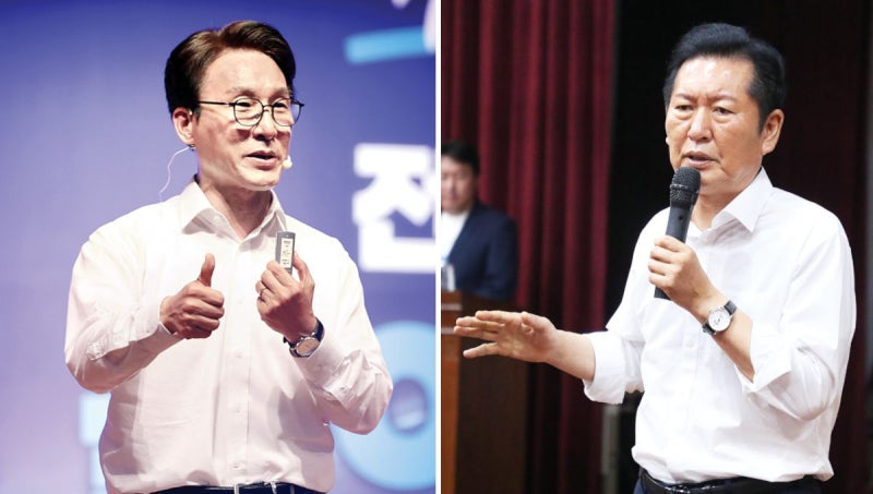 승부처 호남 구애 김민석 vs 노사모에 SOS친 정청래