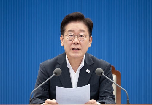 이재명 대통령이 21일 청와대에서 열린 국민주권정부 제1차 반부패정책협의회에서 발언하고 있다. 뉴시스
