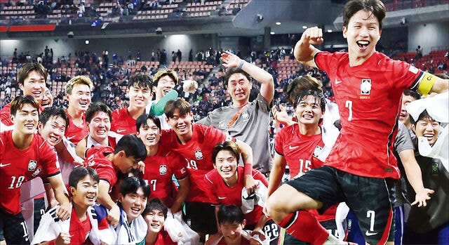 男축구 4연패 피날레… 구기종목 연이어 금맥