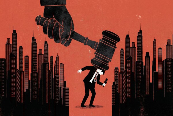 ▲ 오는 7월 개정 정보통신망법 시행을 앞두고 기업의 전략적 봉쇄소송 우려가 커지고 있다.그래픽= 생성형 AI(제미나이).