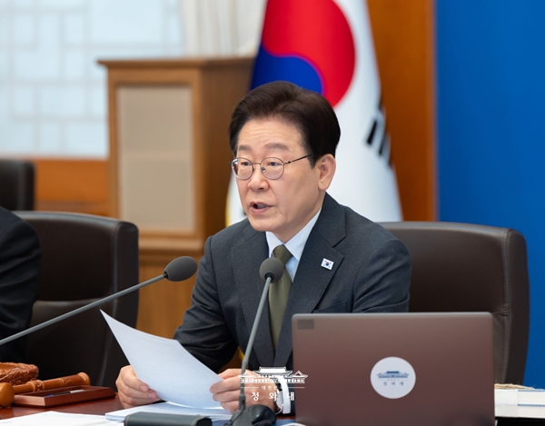 ▲ 2026년 4월14일 국무회의에서 발언하는 이재명 대통령. 사진=청와대