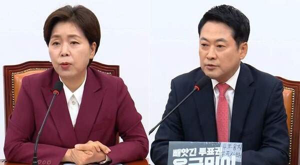 장동혁·양향자 '지도부 사퇴' 공개난타… 당권파 "책임질 게 없다" 자화자찬