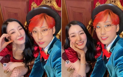 Tiffany Young and Jae Jae's cute pose on the released photo.