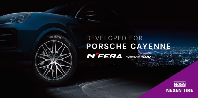 Nexen Tire supplies tires for the third-generation Porsche Cayenne model. / Photo provided by Nexen Tire