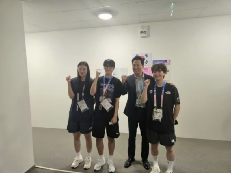 <b>오세훈</b>, <b>파리올림픽</b> 출전 서울시 <b>선수단</b> 격려..21명 참가