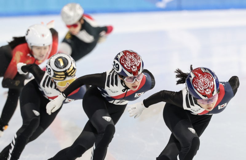 최민정·김길리·이소연, 여자 <b>쇼트트랙 500m</b> 금·은·동 '싹쓸이'
