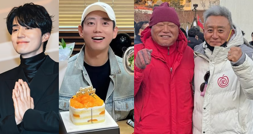 윤석열 전 대통령의 파면 소식이 전해지자 연예인들 사이에서도 엇갈린 반응이 쏟아졌다. (왼쪽부터) 배우 이동욱, 가수 테이, 가수 김흥국, 배우 최준용 /사진=각 인스타그램 갈무리