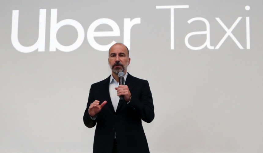 다라 코스로샤히 우버(Uber) 최고경영자(CEO)가 지난해 8월30일 서울 중구 더 플라자호텔에서 열린 '우버 글로벌 CEO 방한 기념 미디어 세션'에서 인사말을 하고 있다./사진=뉴스1