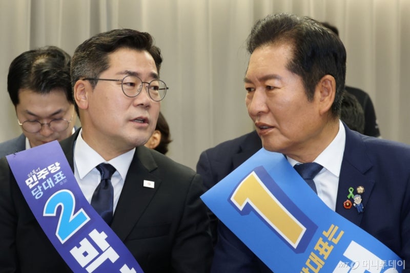 각 세우는 박찬대, 정청래도 <b>견제구</b>…與 전당대회 '막판 과열'