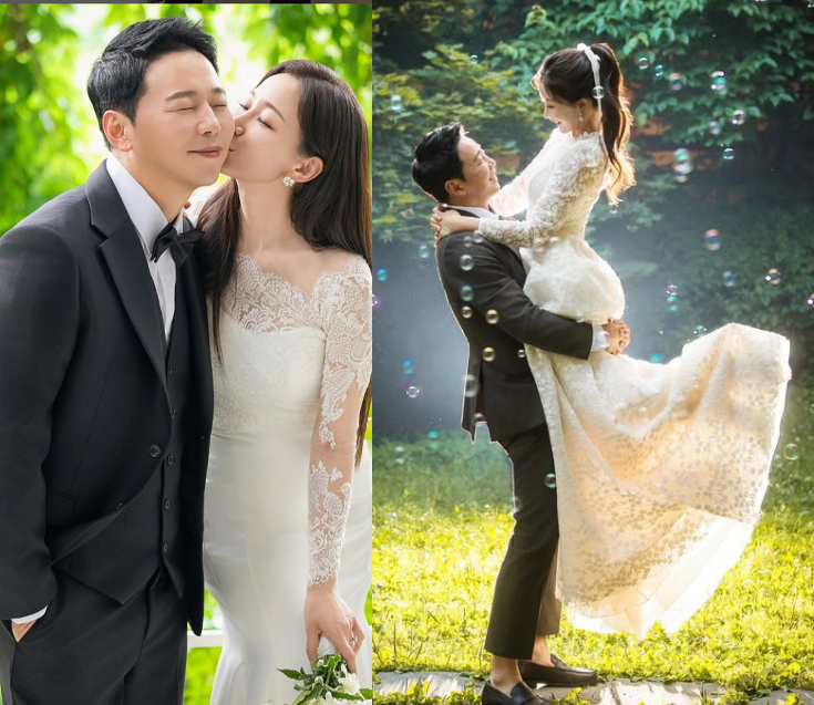 '서프라이즈 걔' <b>김하영</b>, 9월 진짜 <b>결혼</b>…박상준과 웨딩 화보 공개