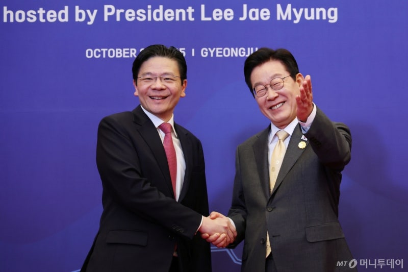 이재명 대통령, 오늘 로렌스 원 <b>싱가포르</b> 총리와 <b>정상회담</b>
