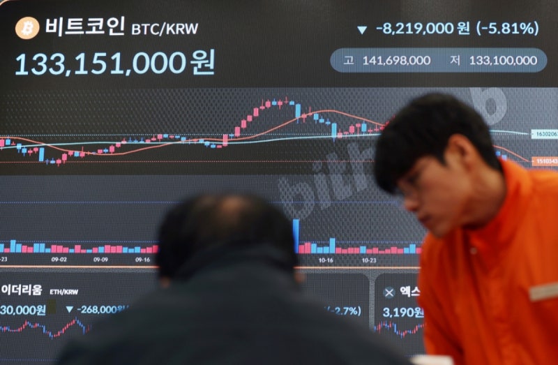 "무섭게 빠진다" 상투 개미 발동동…<b>비트코인 9만달러</b>도 <b>붕괴</b>