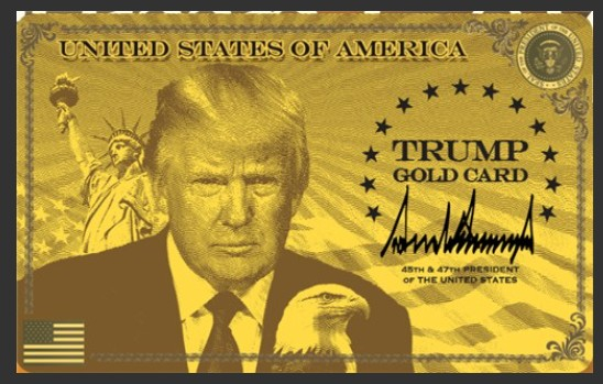 미국 정부가 공개한 '트럼프 골드카드' 도안./사진=트럼프 골드카드 공식 사이트 캡처 