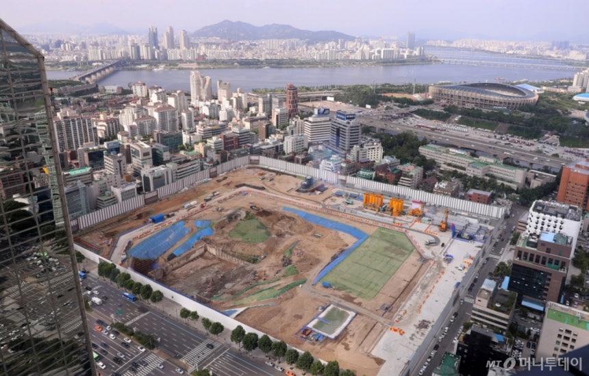 서울 강남구 삼성동 현대차 GBC 부지의 모습(2020년 7월7일) /사진=이기범 기자 leekb@