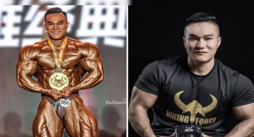 중국 유명 보디빌더 왕쿤이 최근 30세 나이로 사망했다./사진=SNS 갈무리