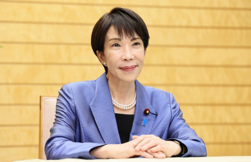 다카이치 사나에 일본 총리가 23일(현지시간) 총리실에서 기자회견에 응하는 모습./로이터=뉴스1(요미우리신문)