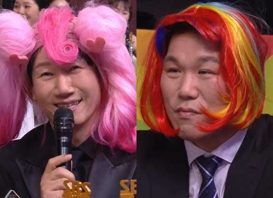 SBS 연예대상이 지석진 홀대 논란에 휩싸였다. /사진=SBS 연예대상 방송화면 캡처 