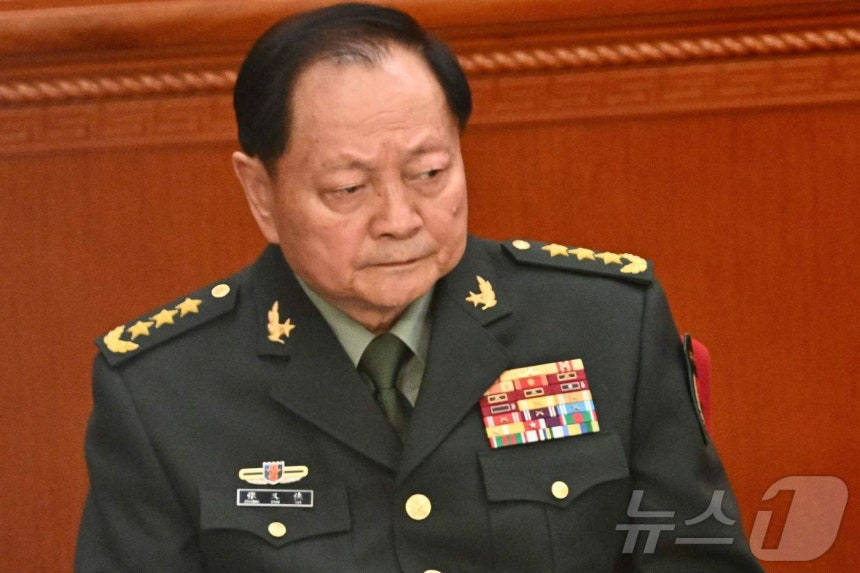 장유샤 중국공산당 중앙정치국 위원 겸 중앙군사위원회 부주석.2025.03.04 ⓒ AFP=뉴스1