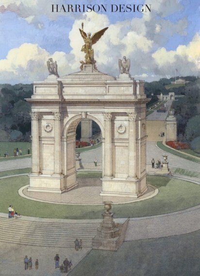 도널드 트럼프 미국 대통령이 미 독립 250주년을 기념해 250피트(약 76.2m)의 기념물 건립을 추진하고 있다. 트럼프 대통령이 SNS(소셜미디어) 트루스소셜에 올린 가상 이미지./사진=트럼프 대통령 트루스소셜