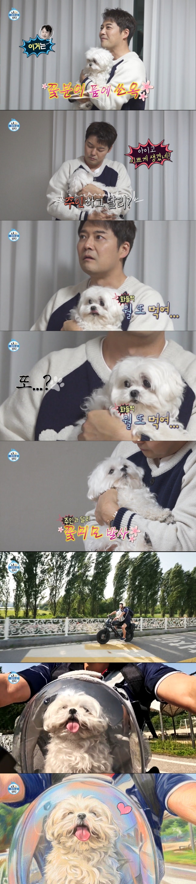 전현무, 구성환 꽃분이 품에