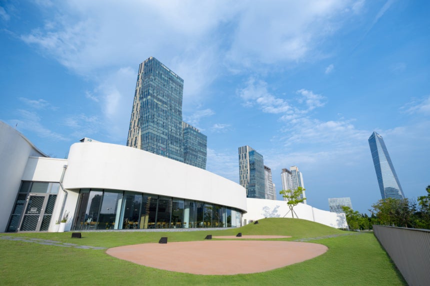 국립세계문자박물관 실외 전경./ 사진제공 = 국립세계문자박물관