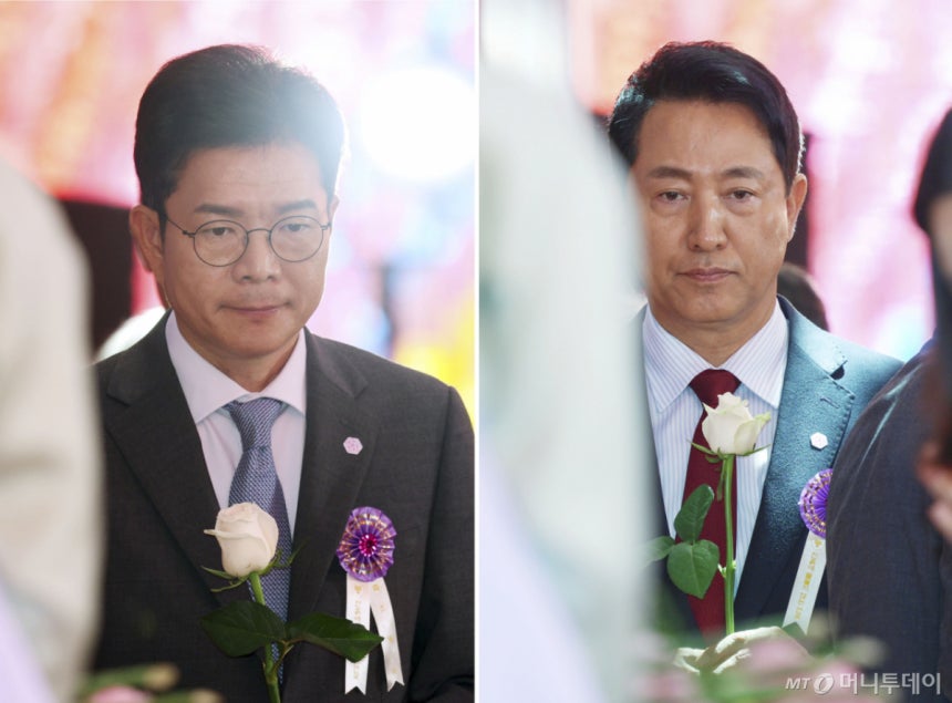 2026 서울시장 후보 정원오 오세훈 나란히