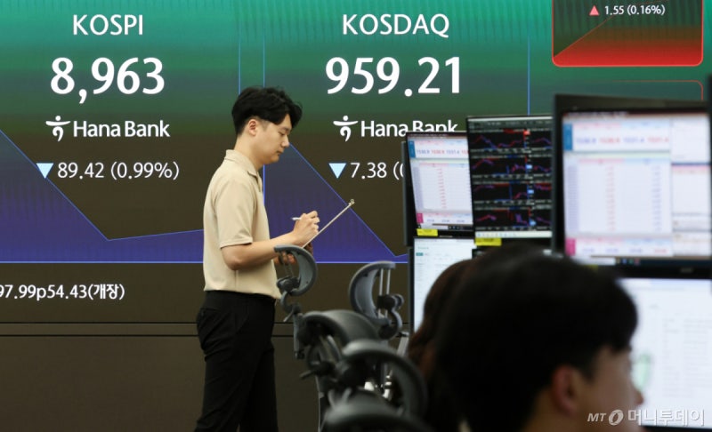 간밤 美빅테크 '뚝'…국내증시 장초반 혼조세