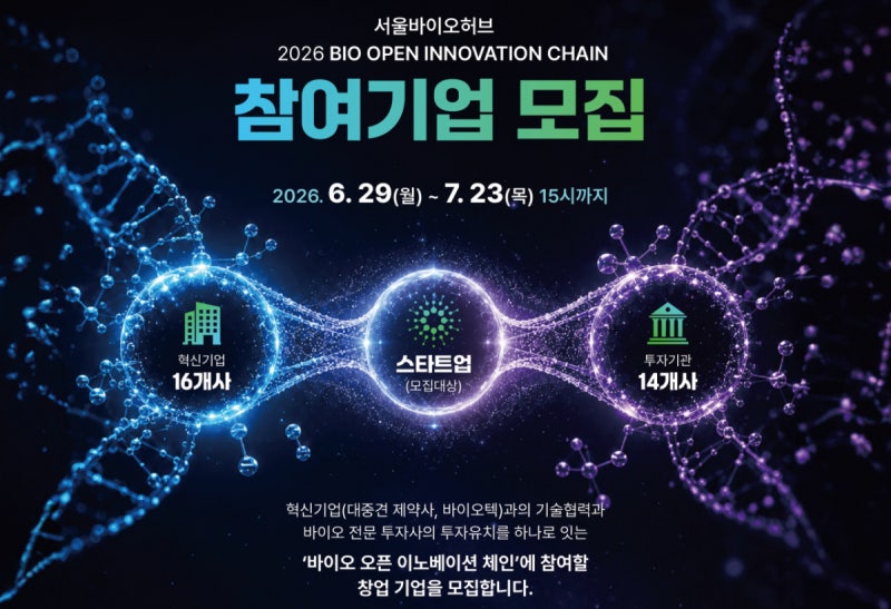 "투자유치·기술이전 돕는다"…서울바이오허브, OI 참가사 모집