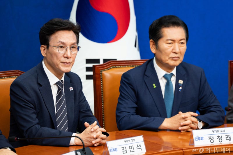 <b>정청래</b>, <b>김민석</b> <b>직격</b> "'반명' 입에 올리는 자가 반명…통합만 말할 것"