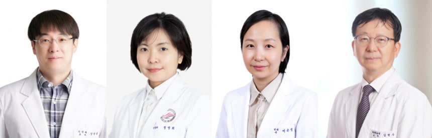 (왼쪽부터)고려대구로병원 신경과 강성훈, 평촌성심병원 신경과 정영희, 고려대구로병원 핵의학과 이은성, 고려대 의대 해부학교실 김현수 교수.