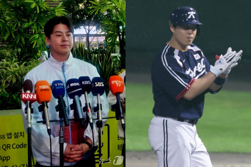 '사회인 야구' 일본에 설욕전?...<b>노시환</b> "어쨌든 <b>금메달</b>"
