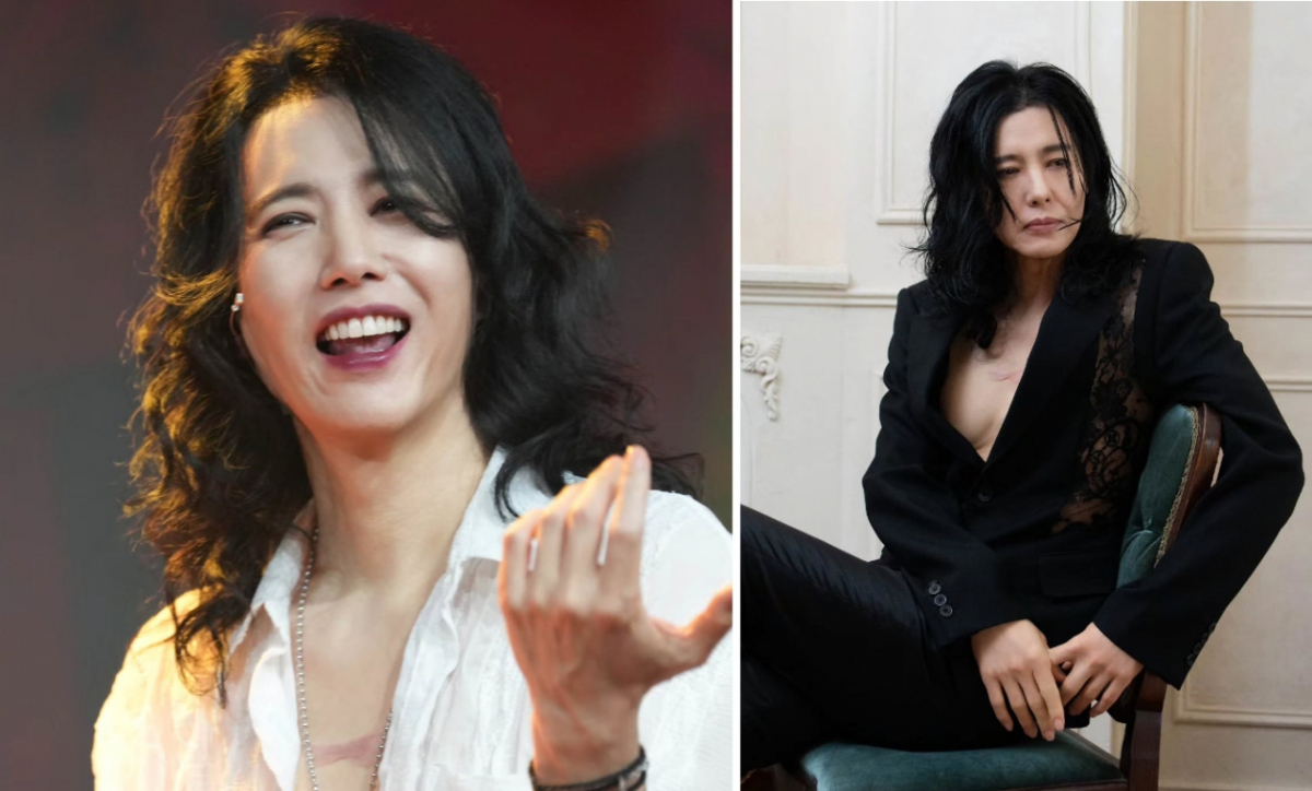 57세 <b>양준일</b> 근황, 장발에 짙은 화장…<b>맨살 재킷</b> 패션 '파격'